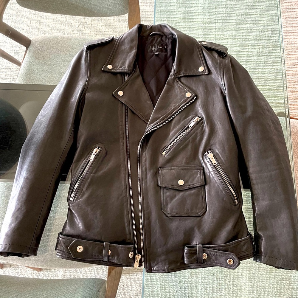 Christian Benner Black Nancy Leather Jacket